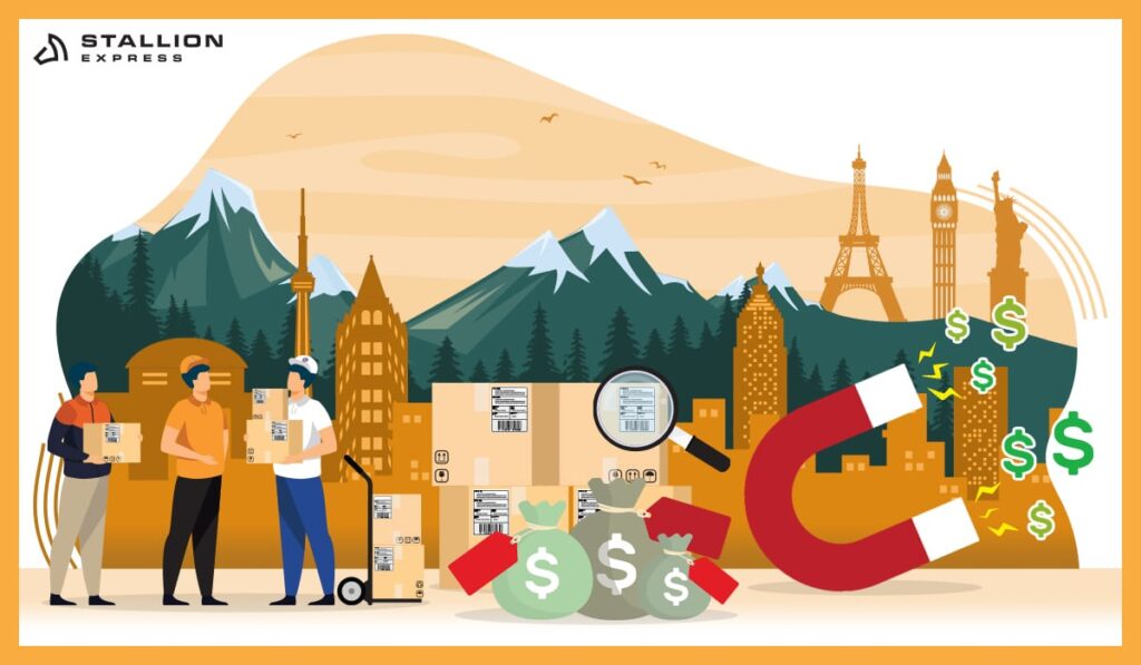 cheapest international shipping from canada