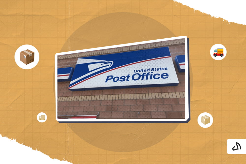 A USPS signage