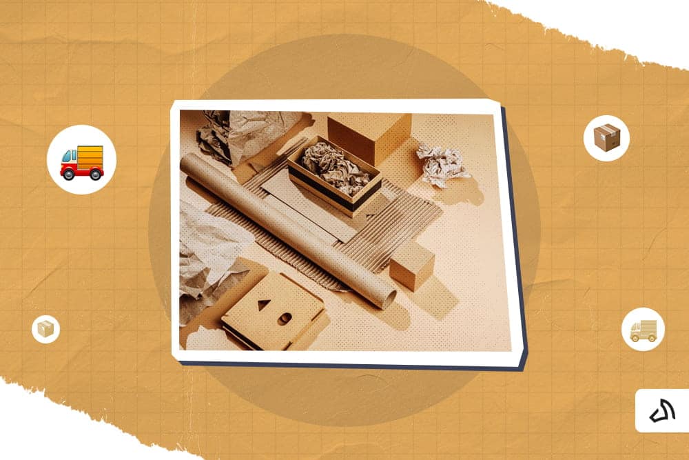Various sustainable packaging materials