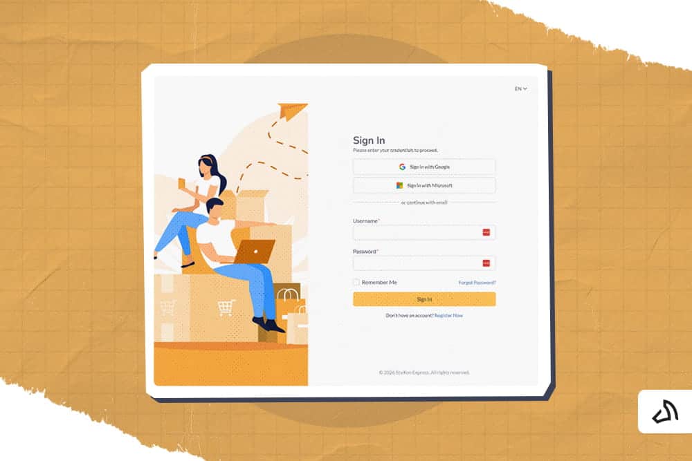 Page de connexion de Stallion