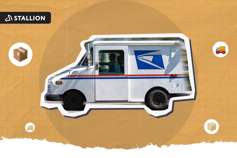 The iconic USPS delivery truck