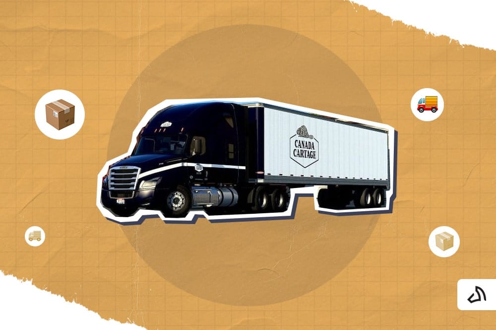 Canada Cartage's 10-wheeler delivery truck