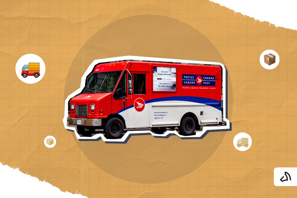 Canada Post's iconic red and white delivery van