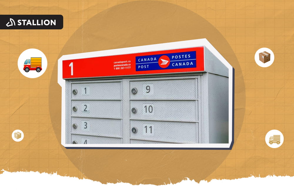 An image of a Canada Post mail box