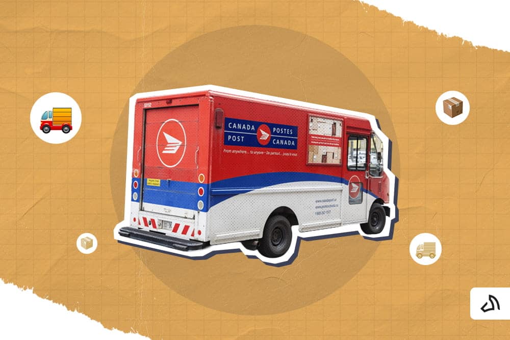 A Canada Post delivery truck