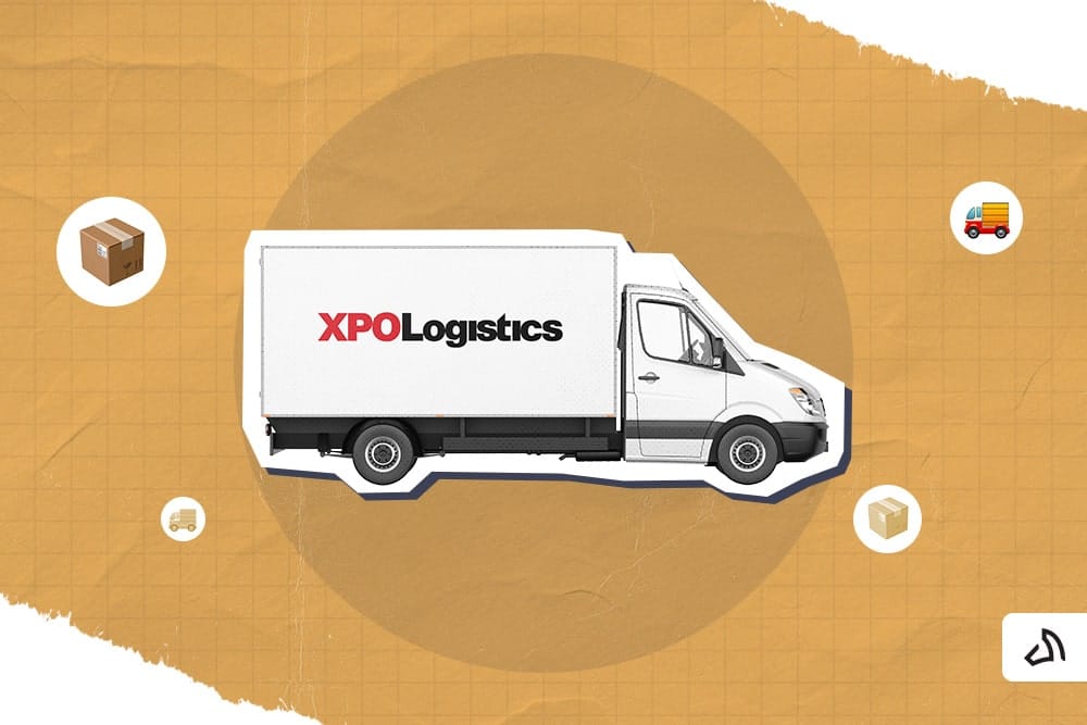 The delivery van of XPO Logistics