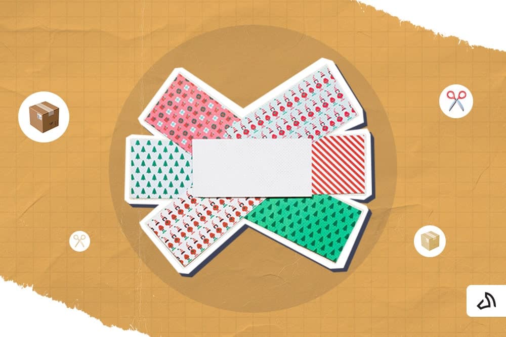 Different designs of wrapping papers