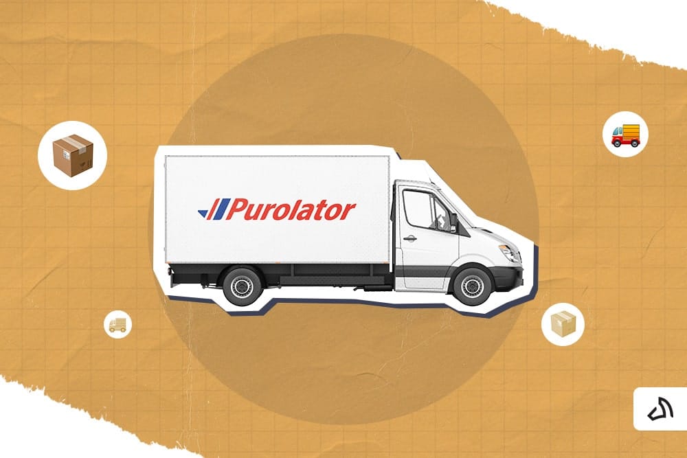 The delivery van of Purolator