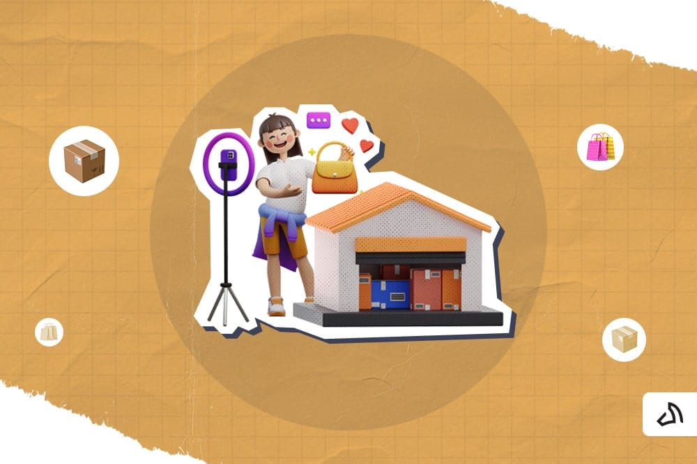 A online seller selling through a live stream