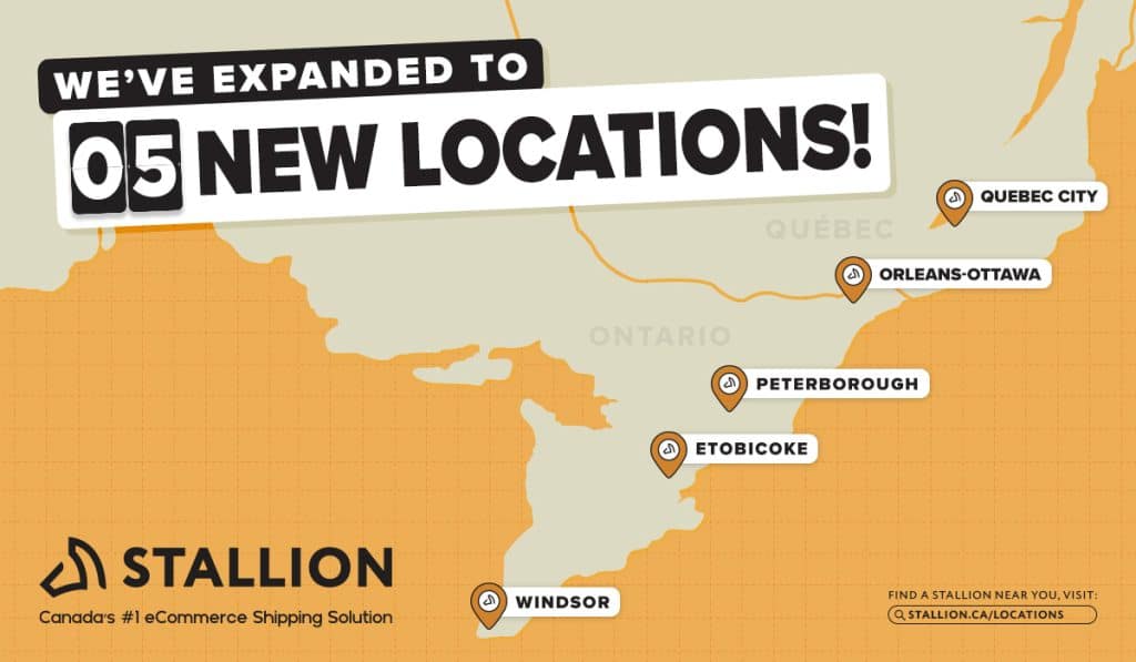 Cinq nouveaux emplacements de largage et de départ de l’étalon
