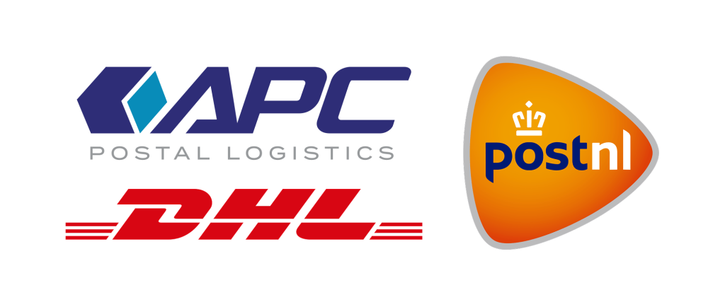 APC, DHL, and PostNL logo