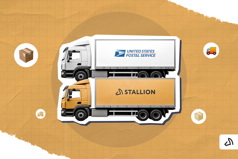 The USPS and Stallion trucks